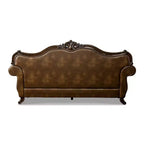 MAISONS : Intérieur + Extérieur Frazer Canapé 229,2 cm Traditionnel avec Clous Décoratifs Marron