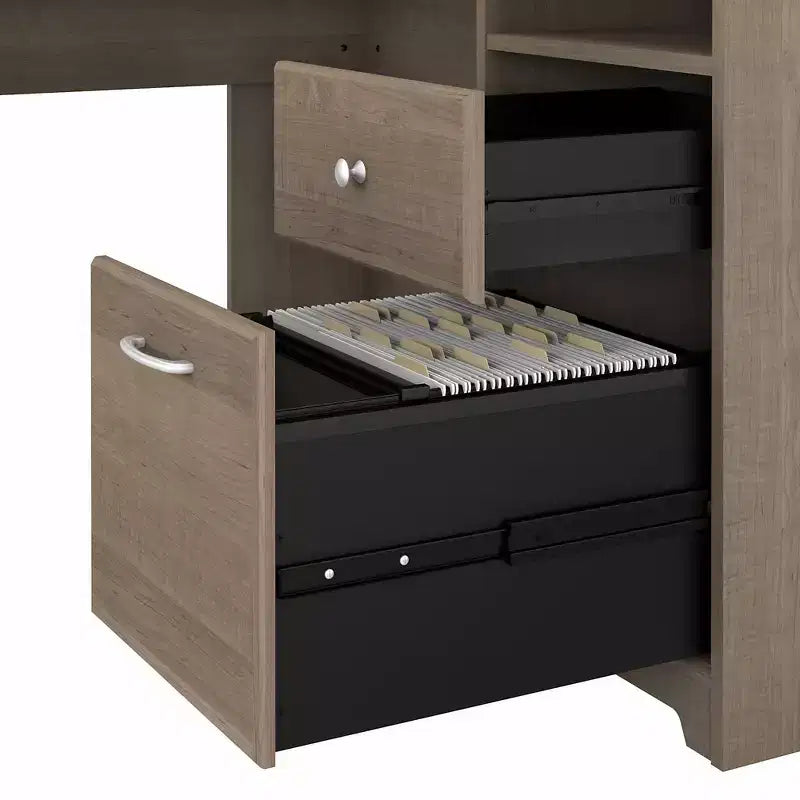 Bureau d'angle 60W Cabot gris cendré - Bush Furniture