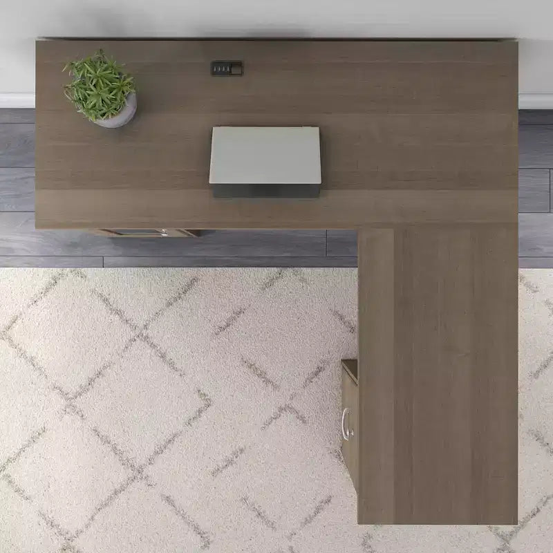 Bureau d'angle 60W Cabot gris cendré - Bush Furniture