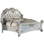 Lit king-size californien Vendome 100" en cuir synthétique et finition perle antique - Acme Furniture