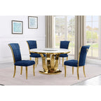 Ensemble de salle à manger rond 5 pièces Best Quality Furniture D325-SC324-7