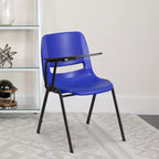Chaise ergonomique Flash Furniture avec tablette rabattable à droite