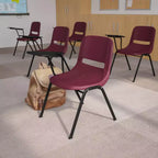 Chaise ergonomique Flash Furniture avec tablette rabattable à droite