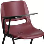 Chaise ergonomique Flash Furniture avec tablette rabattable à droite
