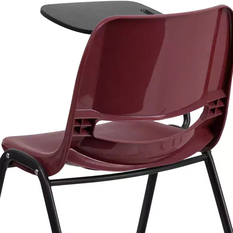 Chaise ergonomique Flash Furniture avec tablette rabattable à droite