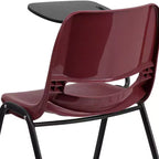 Chaise ergonomique Flash Furniture avec tablette rabattable à droite