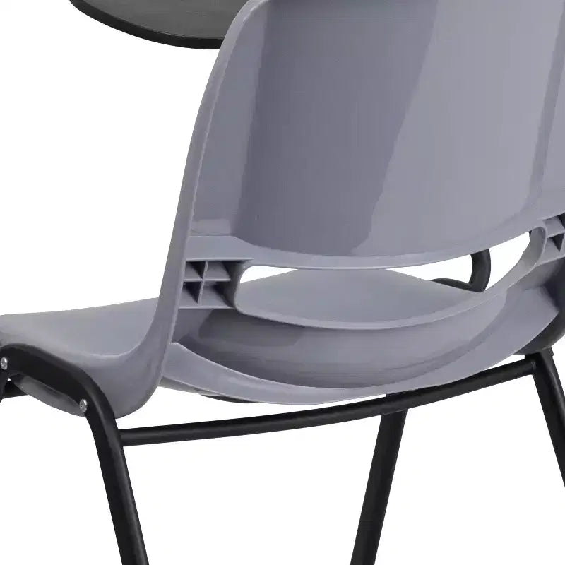 Chaise ergonomique Flash Furniture avec tablette rabattable à droite