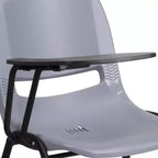 Chaise ergonomique Flash Furniture avec tablette rabattable à droite