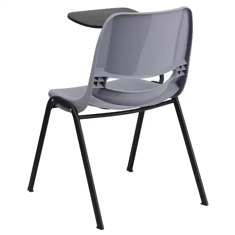 Chaise ergonomique Flash Furniture avec tablette rabattable à droite