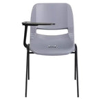 Chaise ergonomique Flash Furniture avec tablette rabattable à droite