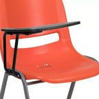 Chaise ergonomique Flash Furniture avec tablette rabattable à droite