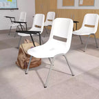 Chaise ergonomique Flash Furniture avec tablette rabattable à droite