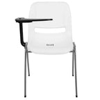 Chaise ergonomique Flash Furniture avec tablette rabattable à droite