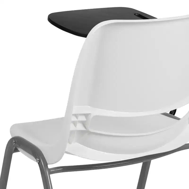 Chaise ergonomique Flash Furniture avec tablette rabattable à droite