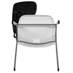 Chaise ergonomique Flash Furniture avec tablette rabattable à droite
