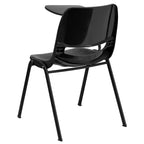 Chaise ergonomique Flash Furniture avec tablette rabattable à droite