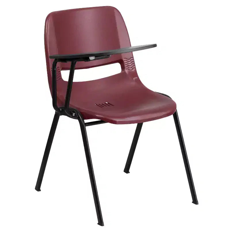 Chaise ergonomique Flash Furniture avec tablette rabattable à droite