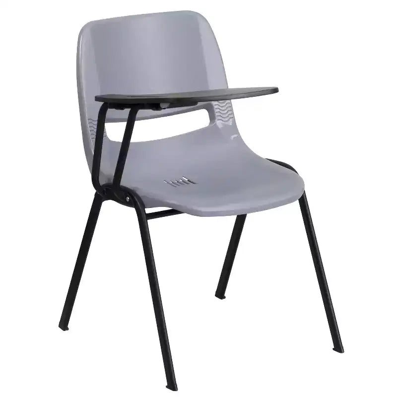 Chaise ergonomique Flash Furniture avec tablette rabattable à droite