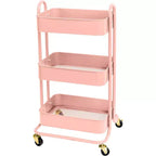 Chariot de rangement We R A La Cart avec poignées - Rose