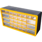 Organisateur de petites pièces Stalwart à 30 tiroirs, jaune