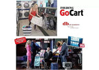 dbest products Chariot de courses pliable, panier à linge pliable sur roulettes, caddie pliable, panier à linge pop-up en plastique, fourre-tout