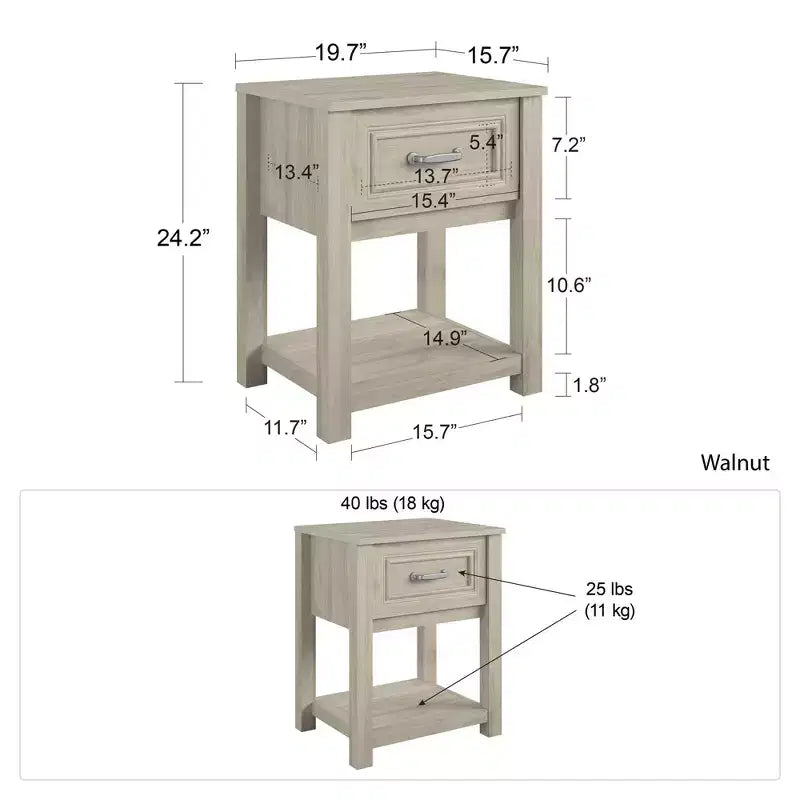 Table de chevet pour enfants Max & Finn Sierra Ridge Levi