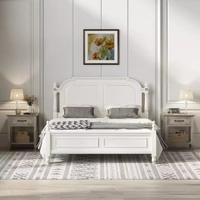 Garvee Tables de Chevet Lot de 2, Tables d'Appoint Industrielles avec Tiroir et Étagère de Rangement, Tables de Chevet pour Chambre, Salon, Lot de 2, Gris