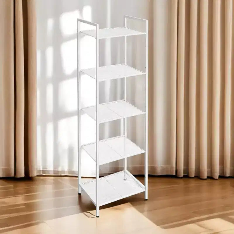 SONGMICS Étagère de Rangement pour Salle de Bain, Support Extensible en Acier pour Plantes avec Étagère Réglable
