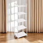 SONGMICS Étagère de Rangement pour Salle de Bain, Support Extensible en Acier pour Plantes avec Étagère Réglable