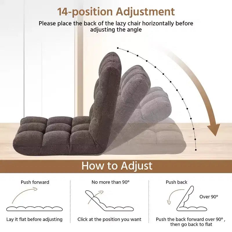 Chaise de sol pliante Yaheetech avec dossier pour adulte/animal de compagnie