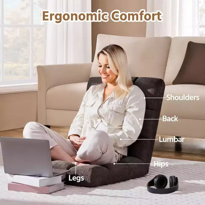Chaise de sol pliante Yaheetech avec dossier pour adulte/animal de compagnie
