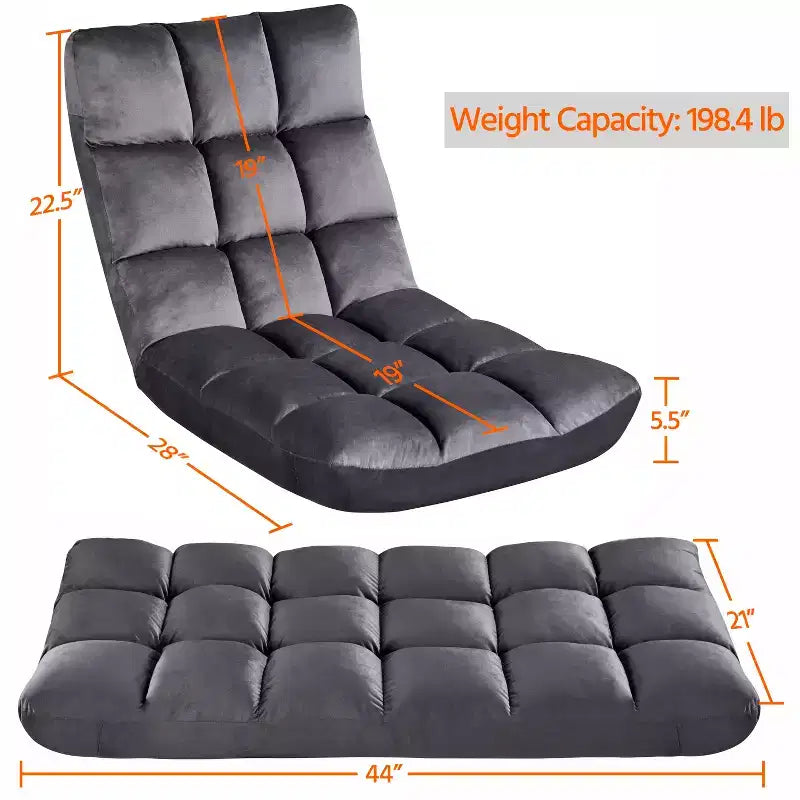 Chaise de sol pliante Yaheetech avec dossier pour adulte/animal de compagnie