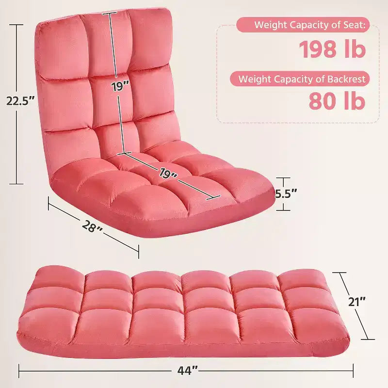 Chaise de sol pliante Yaheetech avec dossier pour adulte/animal de compagnie