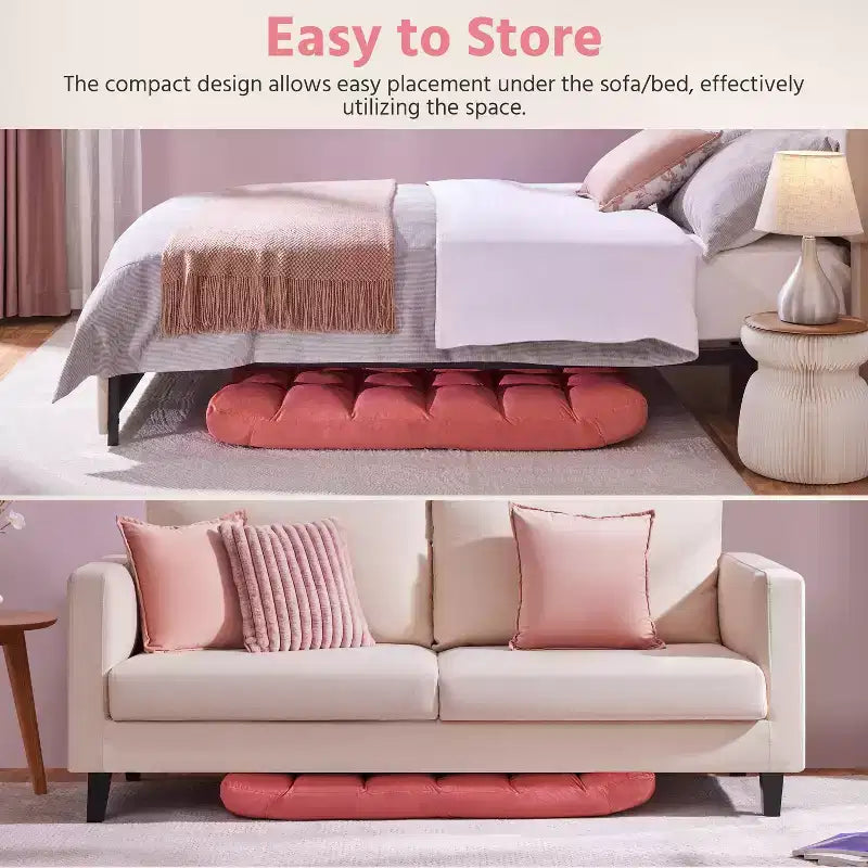 Chaise de sol pliante Yaheetech avec dossier pour adulte/animal de compagnie