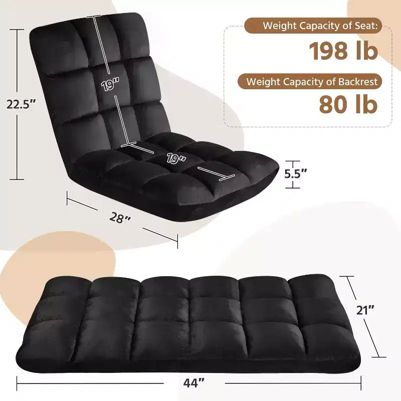 Chaise de sol pliante Yaheetech avec dossier pour adulte/animal de compagnie
