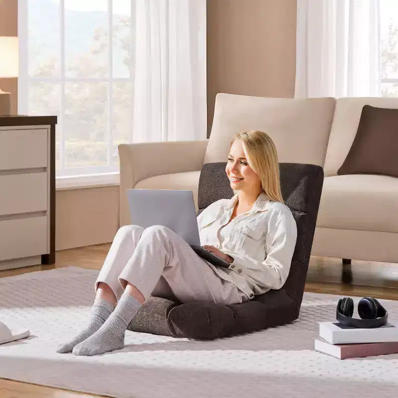 Chaise de sol pliante Yaheetech avec dossier pour adulte/animal de compagnie