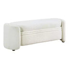Banc de rangement Makine Glam Boucle pour chambre et entrée - HOMES: Inside + Out