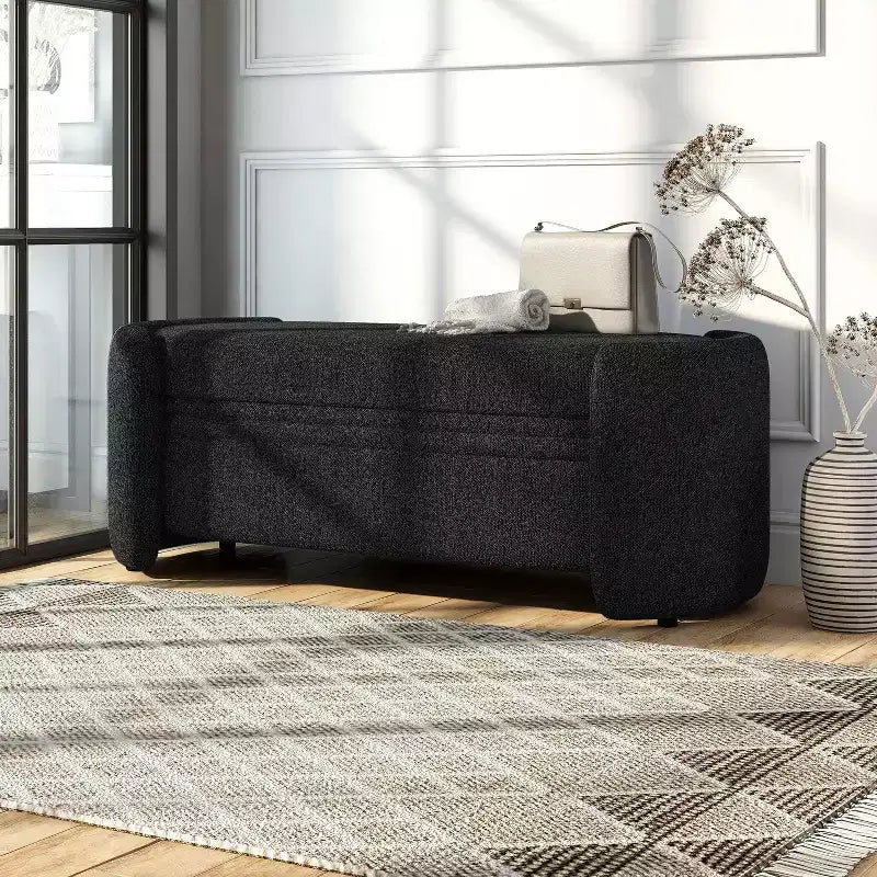 Banc de rangement Makine Glam Boucle pour chambre et entrée - HOMES: Inside + Out