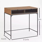 Bureau de style ferme industriel avec rangement de la collection Lakeside
