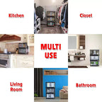 dbest products Quik Box Bacs de rangement empilables avec portes Organisateur pliable et conteneur pliable - 31,8 L