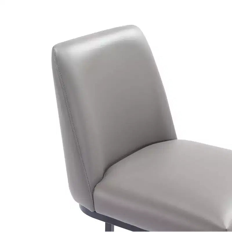 Tabouret de bar Serena en similicuir et métal, hauteur comptoir, par Manhattan Comfort