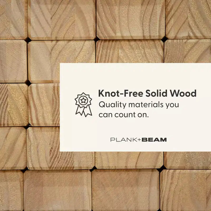 Lit superposé en L avec bureau, double sur double, en bois massif style ferme Plank+Beam