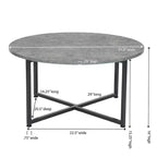 Table basse ronde Jamestown de Household Essentials