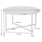 Table basse ronde Jamestown de Household Essentials