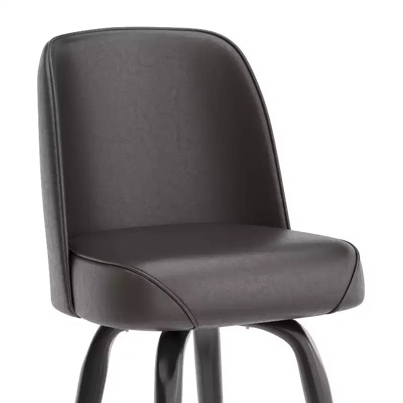 Emma et Oliver - Lot de 2 tabourets de bar en métal avec siège baquet pivotant