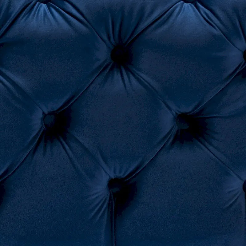 Ottoman en velours bordeaux / rose / beige / bleu / gris avec pieds dorés – Siège simple