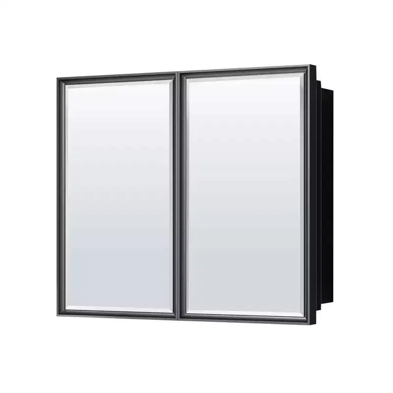 Armoire à pharmacie Keonjinn 36 po L x 32 po H avec miroir, cadre métallique rectangulaire encastré/mural