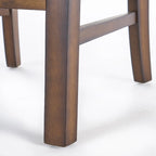 Fauteuil d'appoint rembourré marron naturel, assise courte, simple