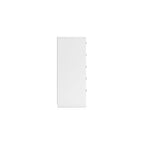 Commode en bois 5 tiroirs – Noir / Blanc, 1 personne