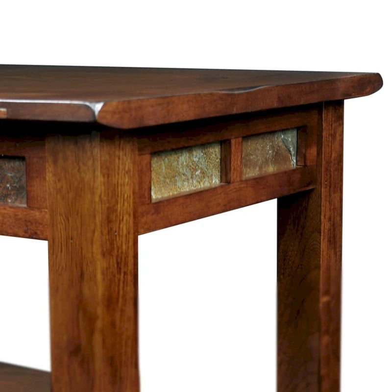Table d'appoint avec plateau en chêne / bois – Style rustique